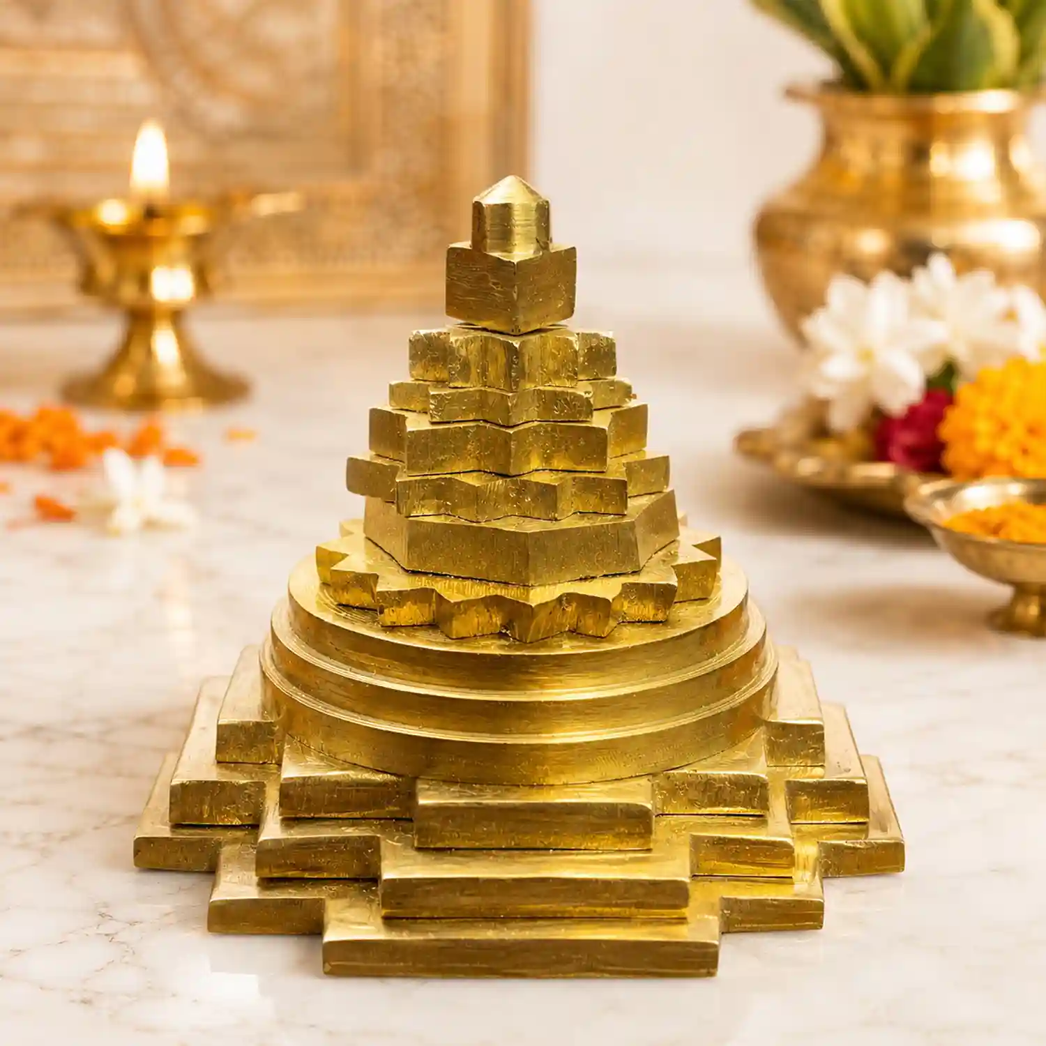 Brass Shree Yantra 